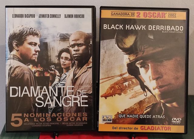 Pack DVD Black hawk derribado y Diamante de sangre