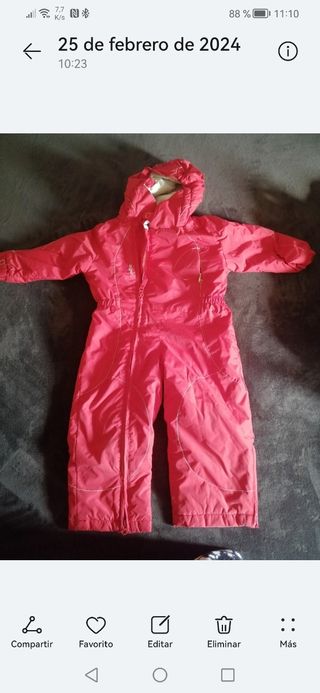 Traje de nieve 