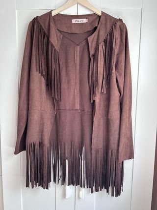Chaqueta tipo ante talla L/XL de mujer 
