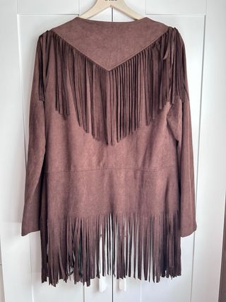 Chaqueta tipo ante talla L/XL de mujer 