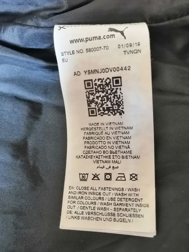 PUMA CAZADORA IMPERMIABLE