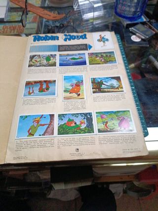 Album Robin hood cromos , Disney.