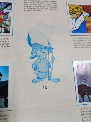 Album Robin hood cromos , Disney.