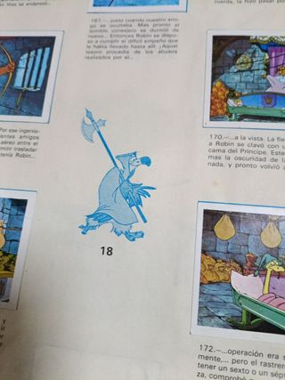 Album Robin hood cromos , Disney.