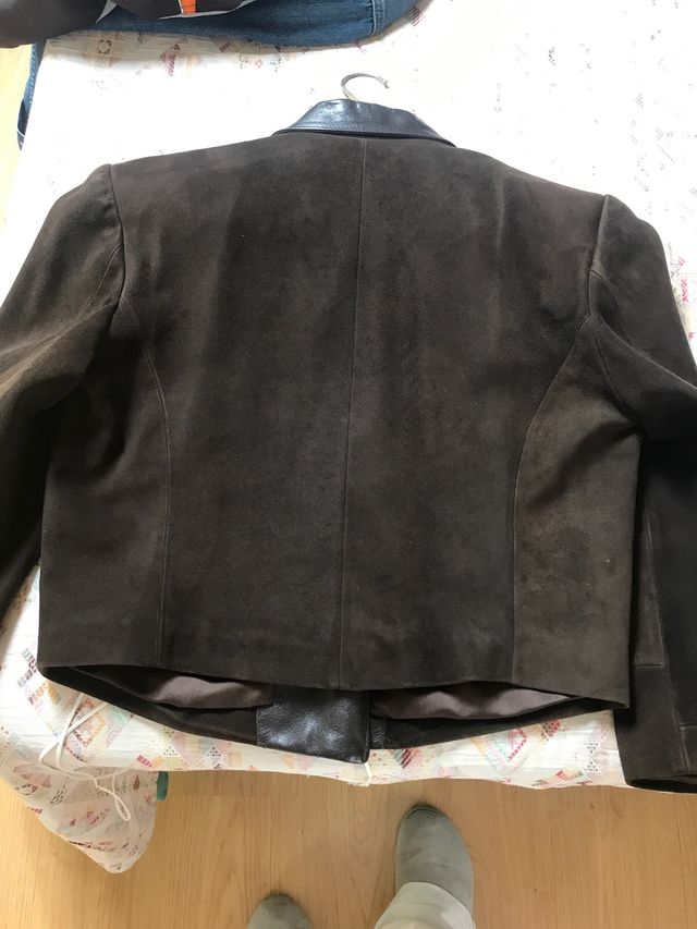 chaqueta de piel vuelta