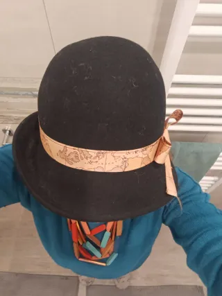 Cappello bombetta nero Alviero Martini