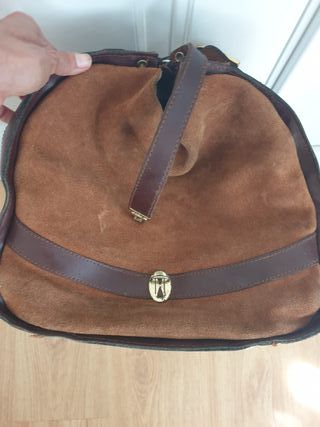 bolsa piel/serraje años 80
