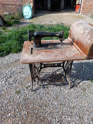 Maquina de coser singer, decoración