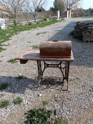 Maquina de coser singer, decoración