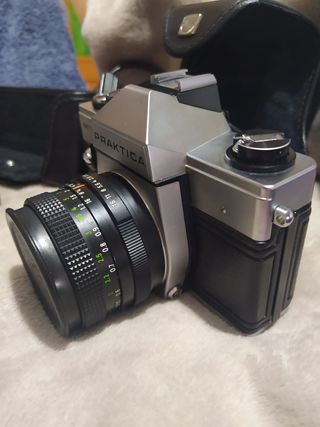 CAMARA FOTOS REFLEX PRAKTICA MTL 5, LENTE, FLASH,
