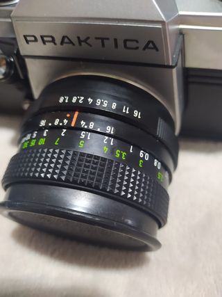 CAMARA FOTOS REFLEX PRAKTICA MTL 5, LENTE, FLASH,