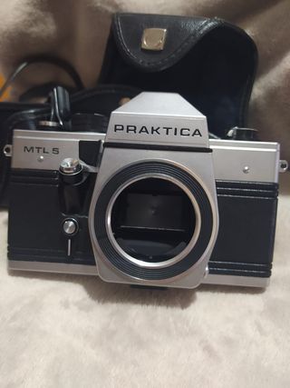 CAMARA FOTOS REFLEX PRAKTICA MTL 5, LENTE, FLASH,