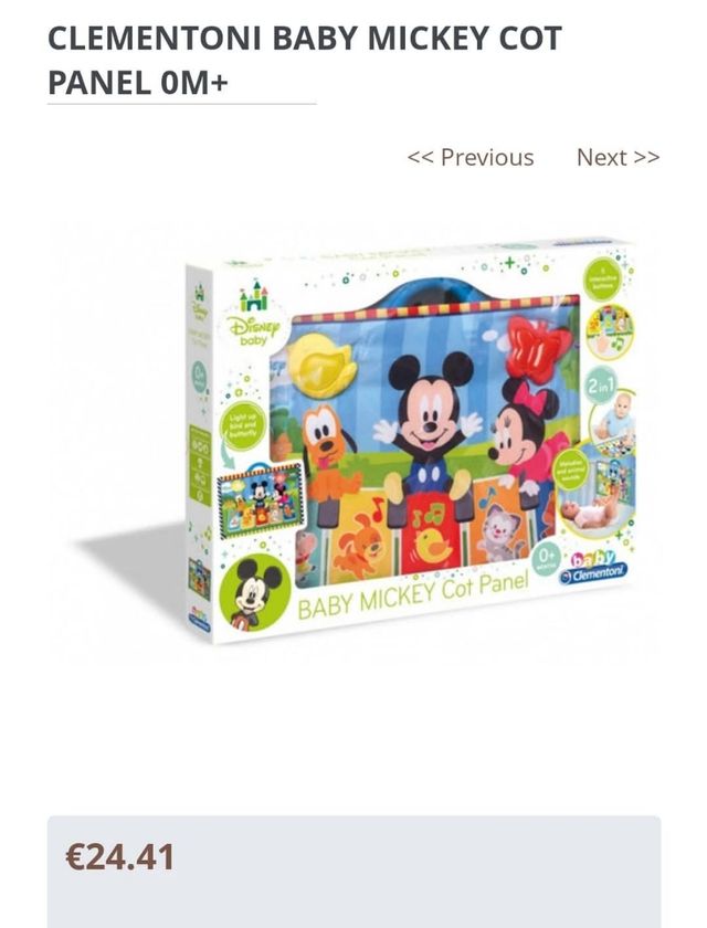 Set giochi/carillon culla Clementoni Chicco