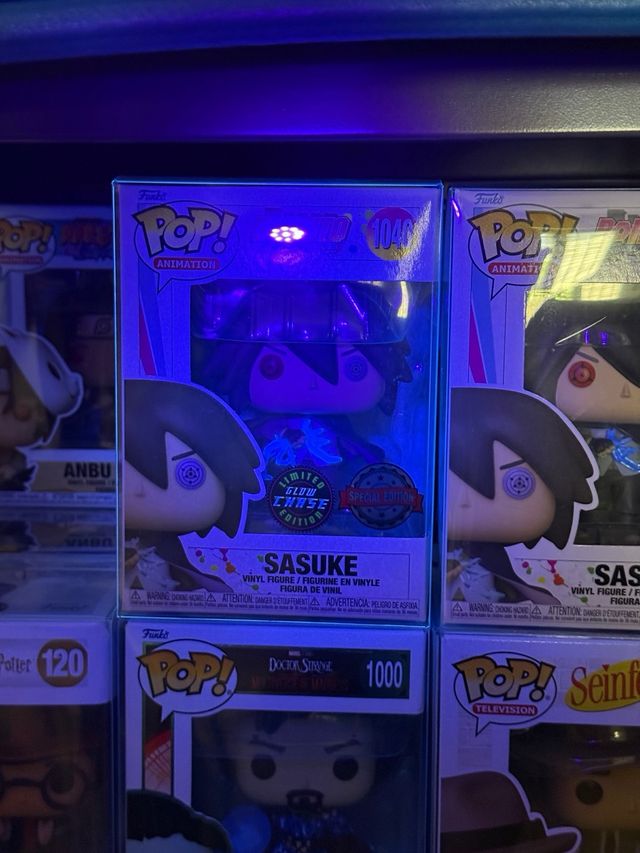 Funko Pop Naruto Boruto Sasuke Glow Chase Nintendo