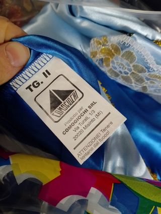 Abito carnevale bambina damigella TG. II