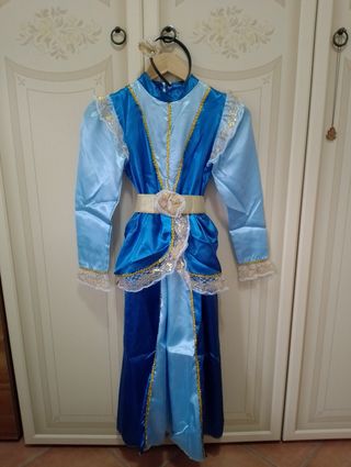 Abito carnevale bambina damigella TG. II