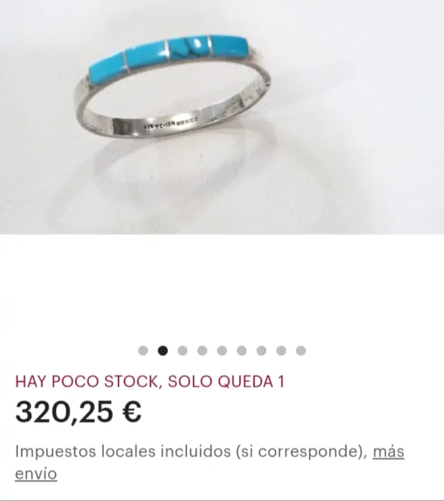 PULSERA PLATA DE LEY Y TURQUESAS