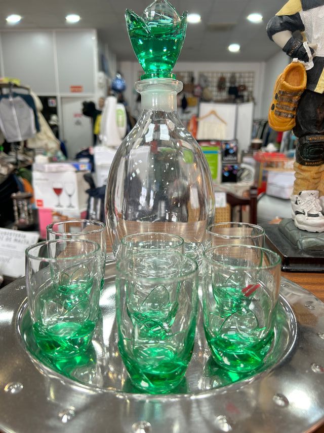 Juego de decantador y 6 vasos de Bormioli Rocco