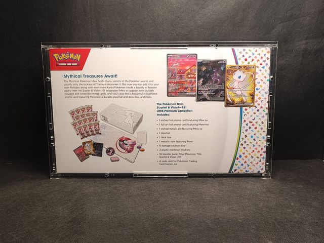 Caja Case acrílico UPC MEW 151  Pokemon