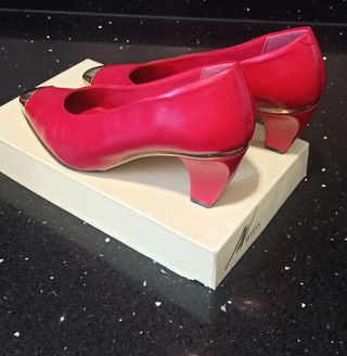 Zapatos tacón piel talla 38