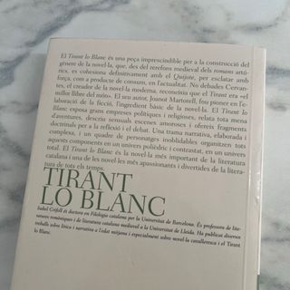 Llibre "Tirant Lo Blanc"