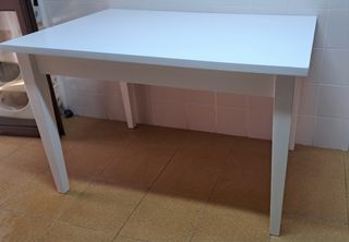 Mesa comedor madera blanca