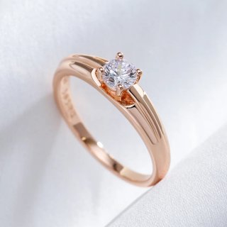 Anillo de compromiso color Oro Rosa