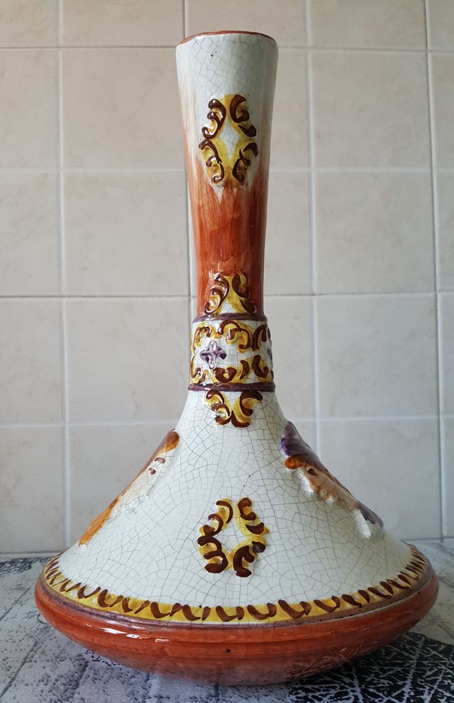 Brocca vintage ceramica Deruta anni 70 altezza 29