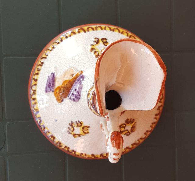 Brocca vintage ceramica Deruta anni 70 altezza 29