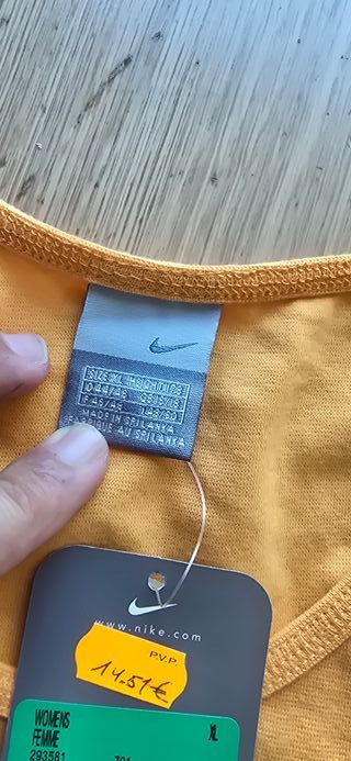 Camiseta asillas nike talla XL niño