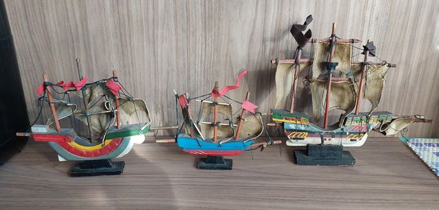 3 caravelle di Colombo navi in legno da restaurare
