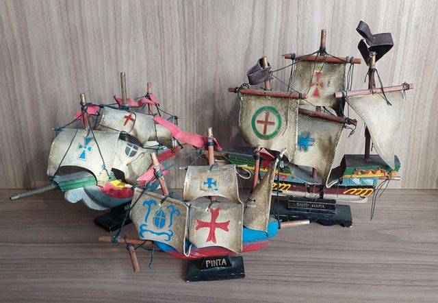 3 caravelle di Colombo navi in legno da restaurare