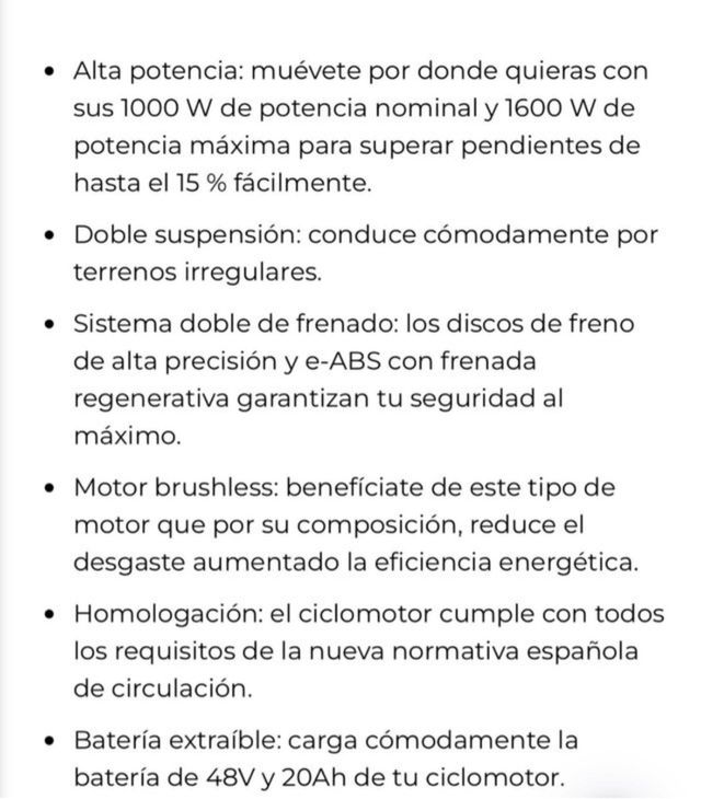 Moto electrica Cecotec