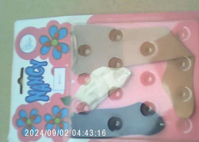 NANCY -PELUCA RUBIA CON TRENZAS en blister