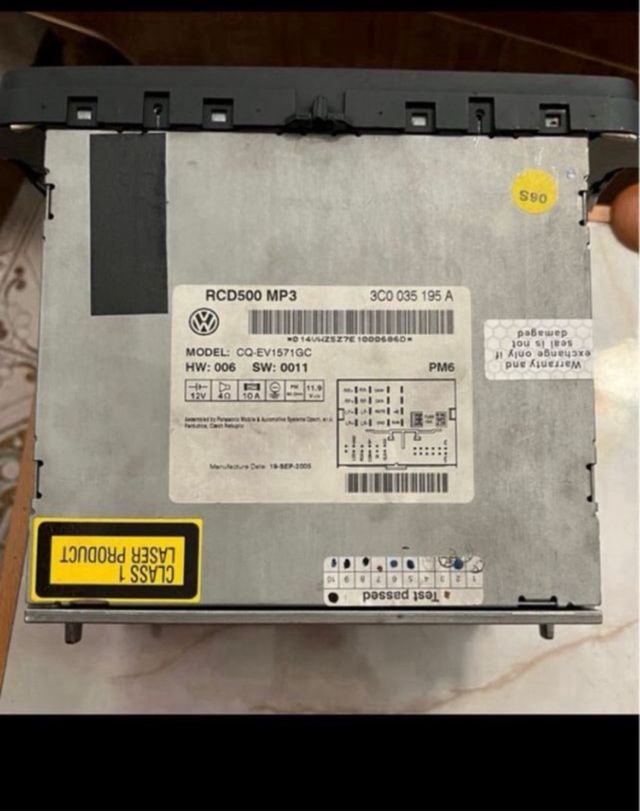 Radio CD marca Panasonic Modelo rcd 500 MP3