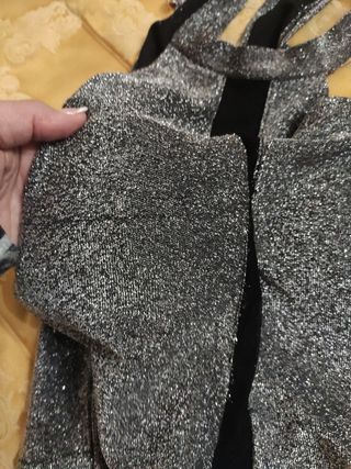 Maglia abito donna vestito 48 XXXL plata cerimonia