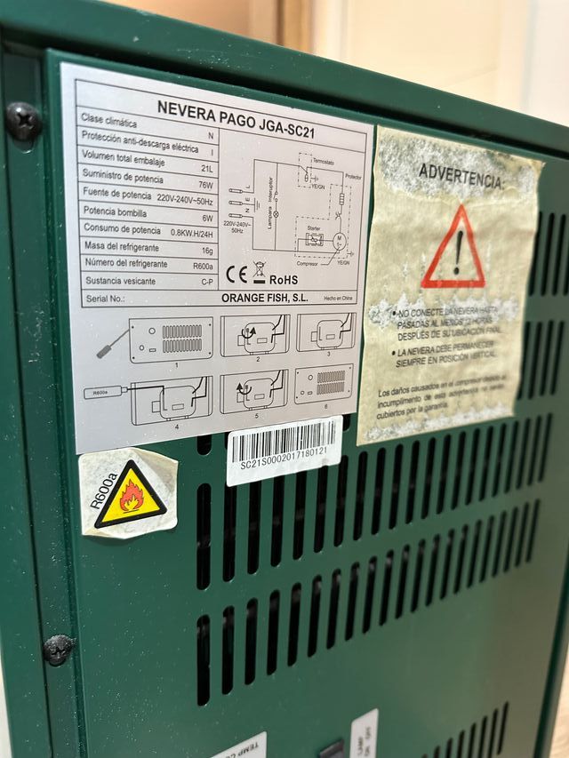 Mini Nevera Bar Pago