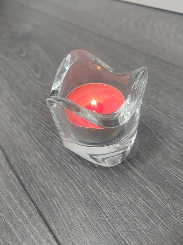 2 Portavelas cristal