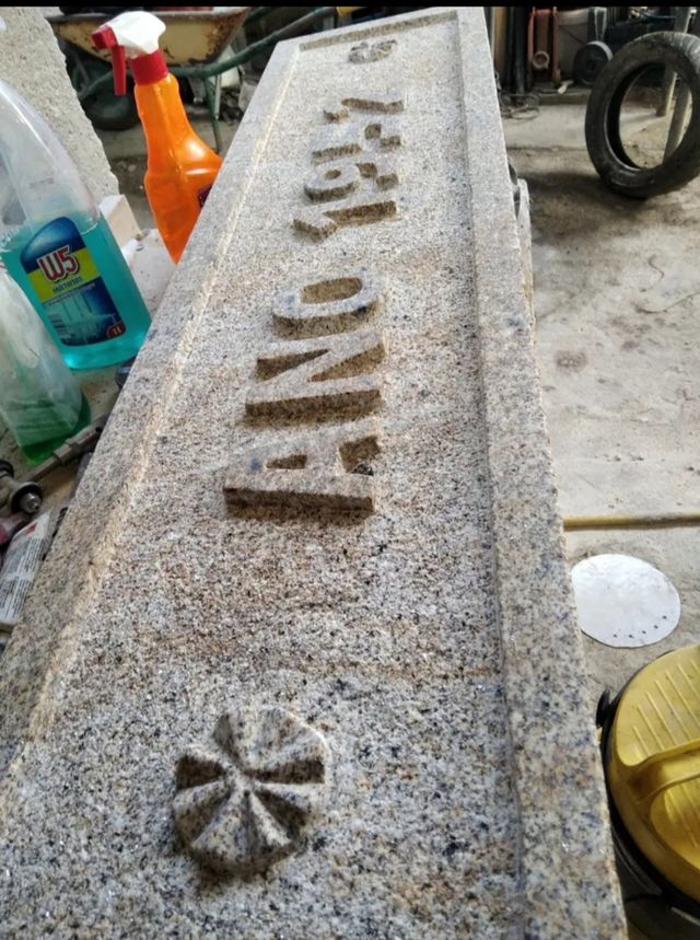 Numero de casa en piedra