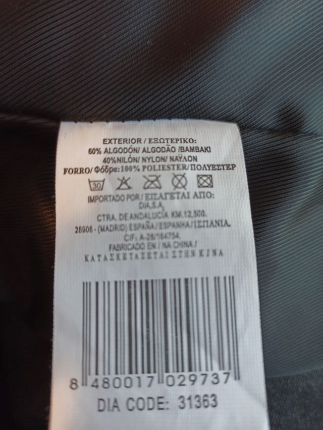 Chaqueta ajustable Anne Lagrange t. S negra mujer