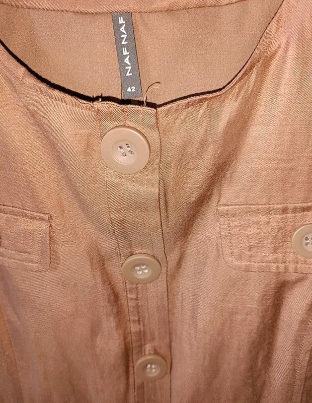 Chaqueta Naf Naf t. 42 marrón mujer