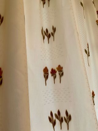 Cortinas con flores