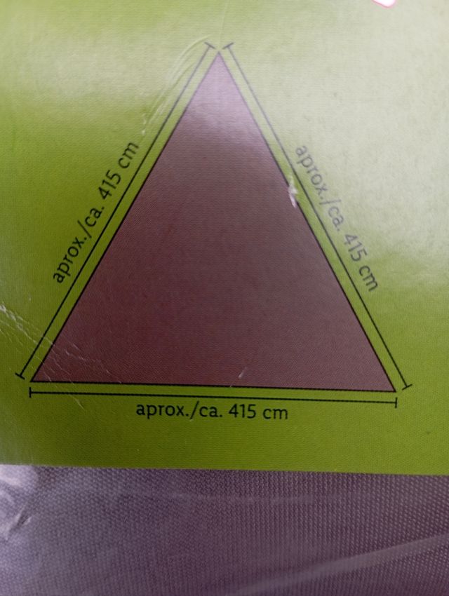 Toldo vela parasol Antracita