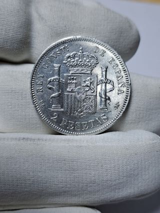 ALFONSO XIII 2 PESETA 1892 *18*92 PRECIOSIDAD E213