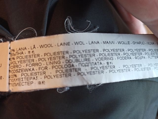 Abrigo de paño t. M Stradivarius negro mujer