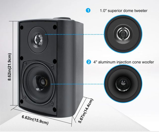Altavoces 4" bluetooth HOS-401BT