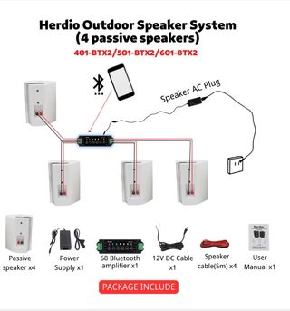 Altavoces 4" bluetooth HOS-401BT