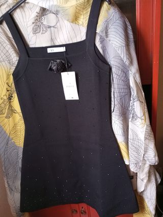 Vestido zara negro nuevo etiqueta tal. L