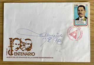 SPD Cuba 1998 firmado por Juan Almeida