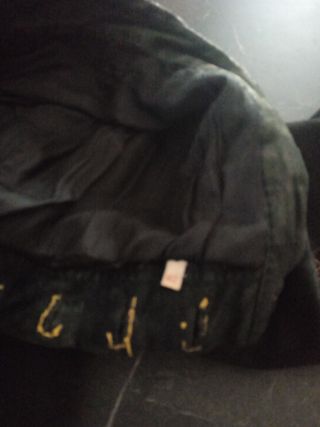 Pantalon vaquero ante y piel T.40